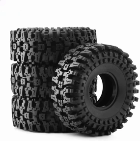 Compatible with Axial SCX10 90046 AXI03007 TRX4 for Redcat Gen8 4PCS 120MM 1.9" Rubber for Rock Tyres Wheel Tires 1:10 RC Crawler Car RC Wheel Tires