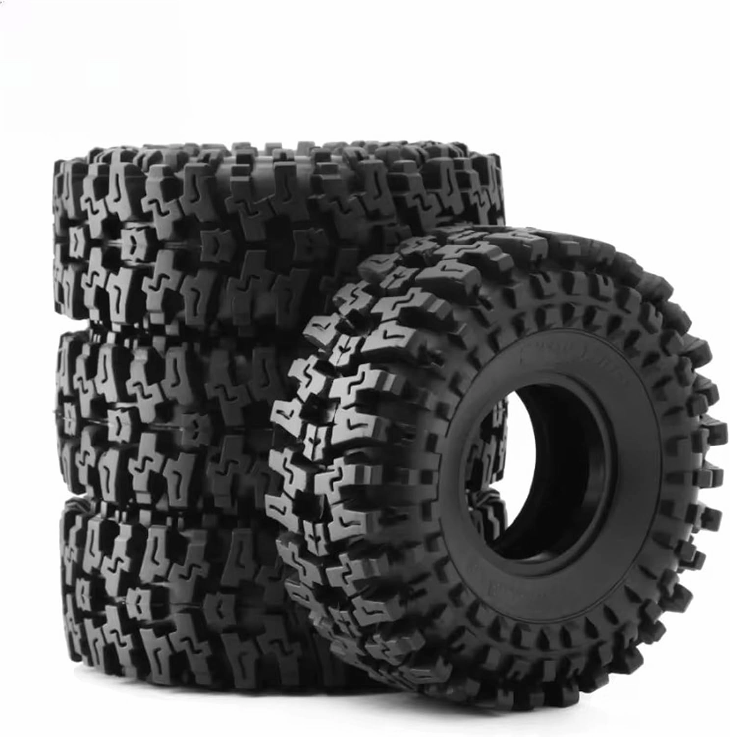 Compatible with Axial SCX10 90046 AXI03007 TRX4 for Redcat Gen8 4PCS 120MM 1.9" Rubber for Rock Tyres Wheel Tires 1:10 RC Crawler Car RC Wheel Tires