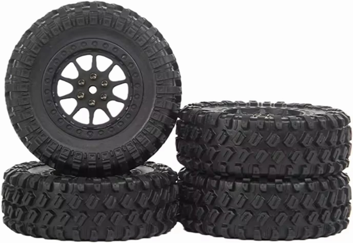 Compatible with MN D90 D99S MN90 MN91 MN98 MN99S for WPL C14 C24 C34 B14 B24 RC Car Upgrade Parts 4Pcs 70Mm Tire Tyres Wheel RC Wheel Tires