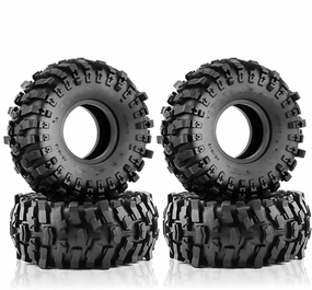Compatible with TRX4 D90 for Axial SCX10 II III for Redcat 4PCS 118mm 1.9 Rubber Tire Wheel Tyres 1/10 RC Crawler Car RC Wheel Tires
