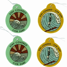 COR Surf Eco Air Freshener for Car | Hanging Car Freshener Made with Recycled Materials (Pina Colada, 4-Pack)…