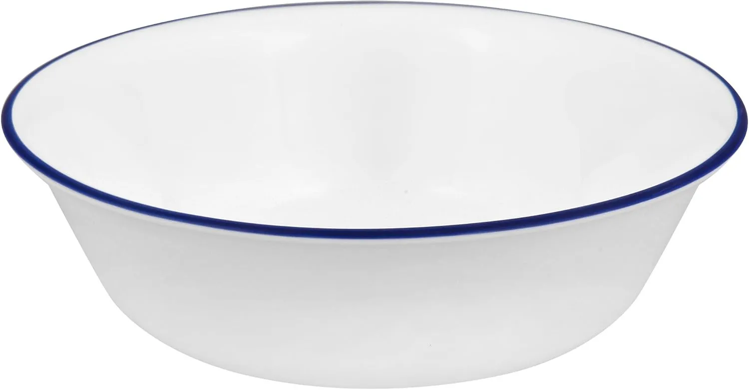 Corelle Ocean Blues Chip & Break Resistant 12pc Dinner Set, Service for 4, 27.94 x 12.38 x 26.67 cm, 12 Count