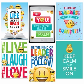 Creative Teaching Press Emoji Fun Inspire U Poster 6-Pack (discontinued)