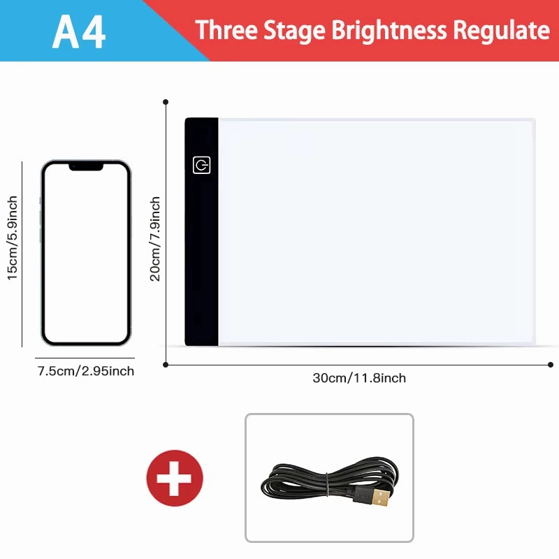 CreativeGlow Dimmable LED Drawing Pad for Kids
