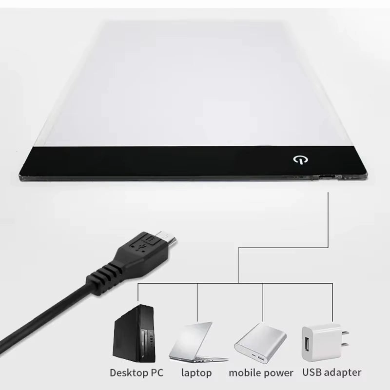 CreativeGlow Dimmable LED Drawing Pad for Kids