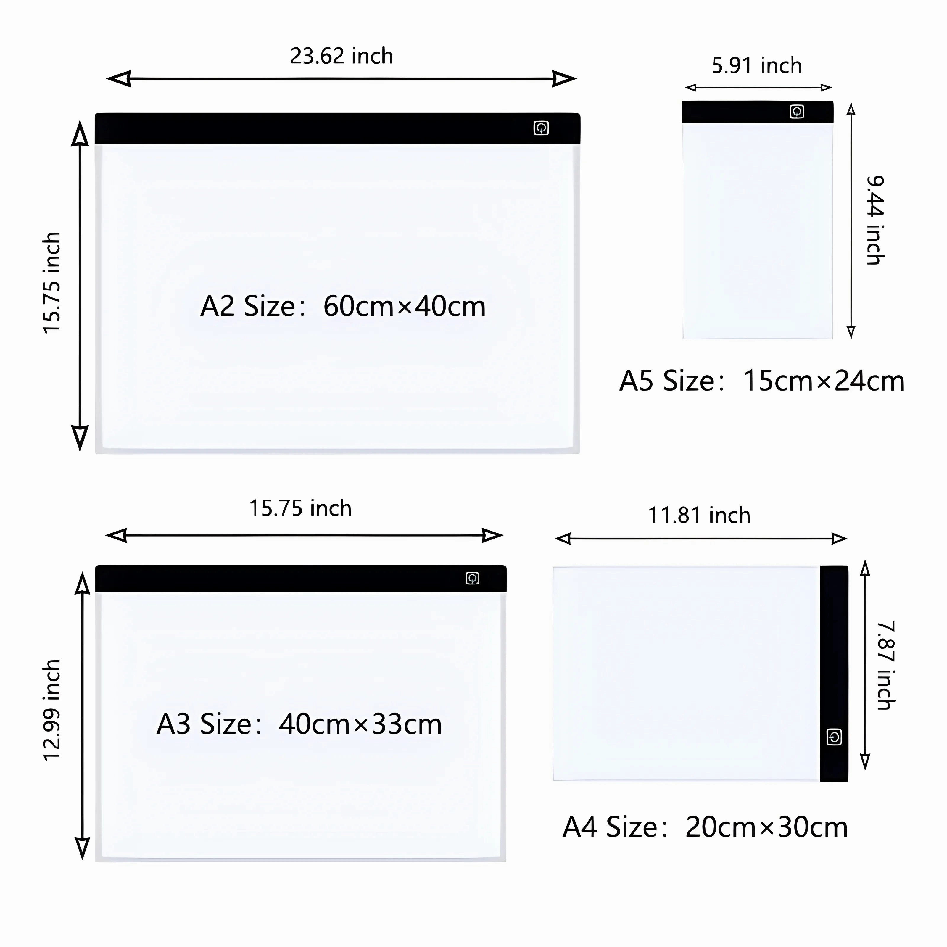 CreativeGlow Dimmable LED Drawing Pad for Kids