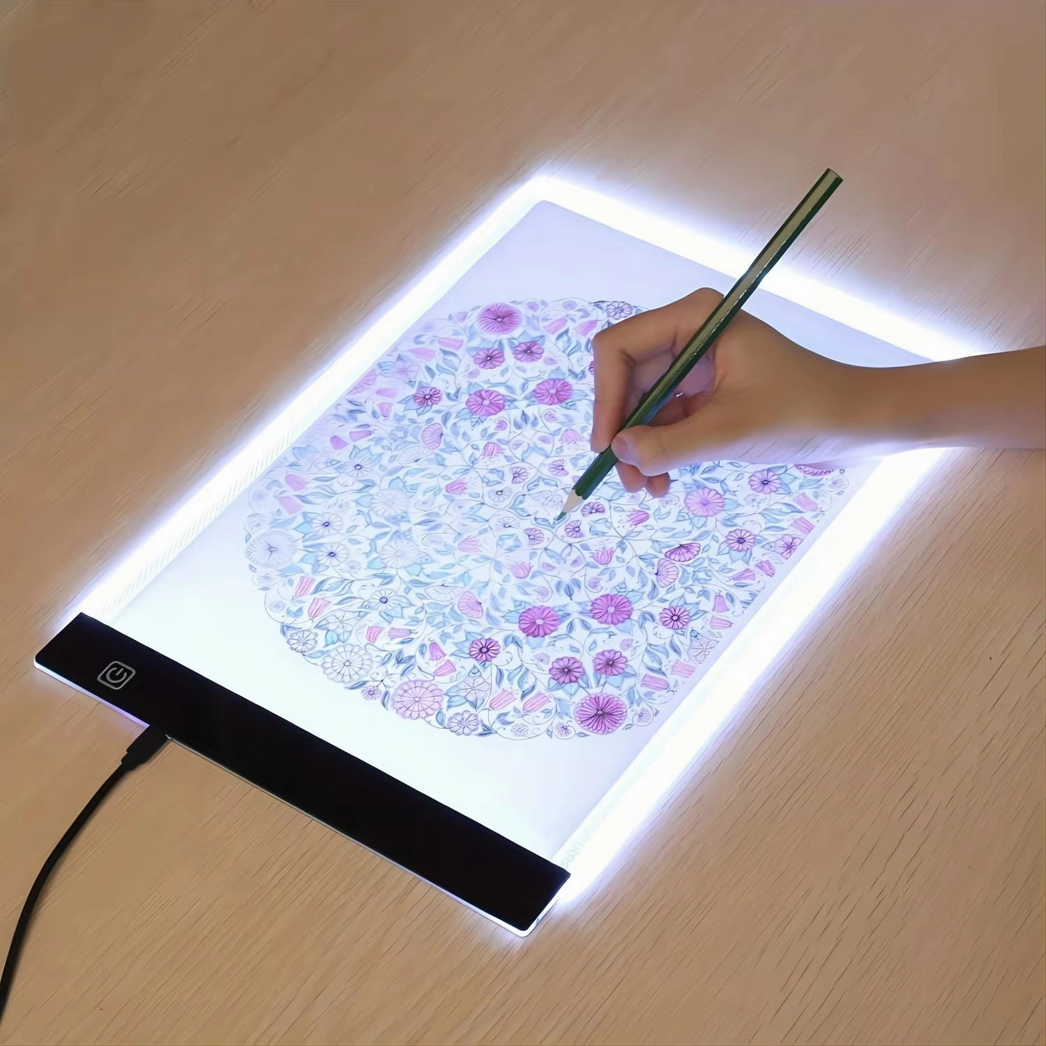 CreativeGlow Dimmable LED Drawing Pad for Kids