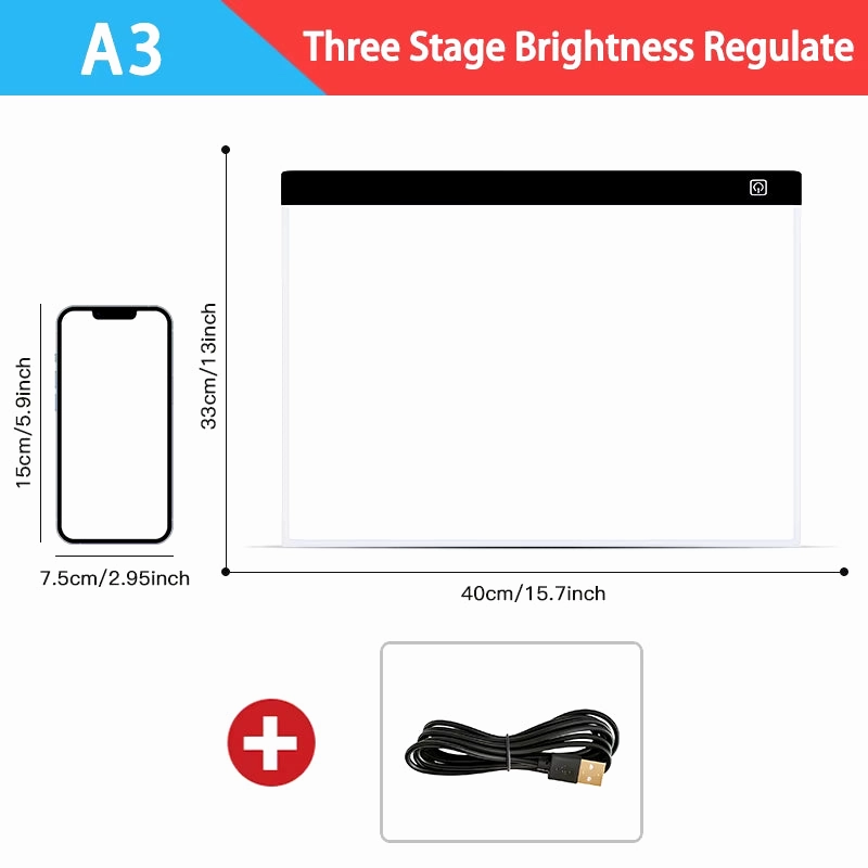 CreativeGlow Dimmable LED Drawing Pad for Kids