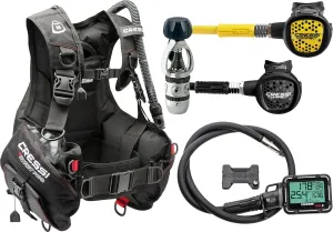 Cressi Start-er Pro Digi2 Package, Black, XL