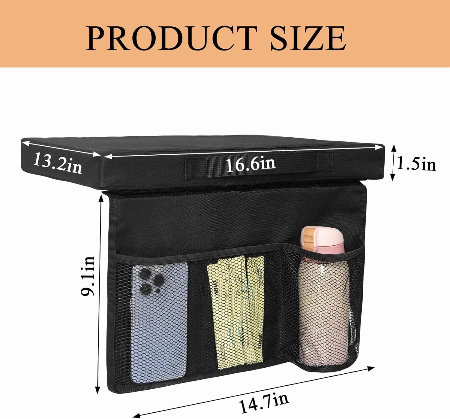 CTWWFS Stadium Seat Cushion, Portable and Thick Bleacher Cushion, Stadium Cushion with Handle and Cup Holder, Bleacher Seat Cushion for Any Outdoor Events