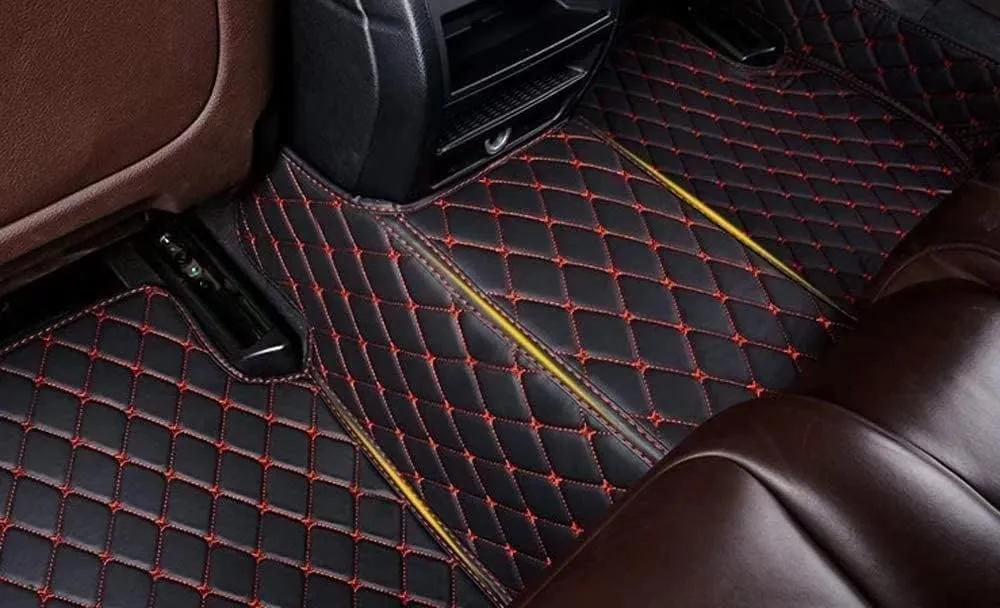Custom Making Car Floor Mats for 99% Audi e-tron,A1,A3,A4, A5,A6,A7,A8,TT,R8,RS3,RS4,RS5,RS6,RS7,S1,S3,S4,S5,S6,S7,S8,Q2,Q3,Q5,Q7,Q8,SQ3,SQ5,RSQ8 2000-2023 (Black White)