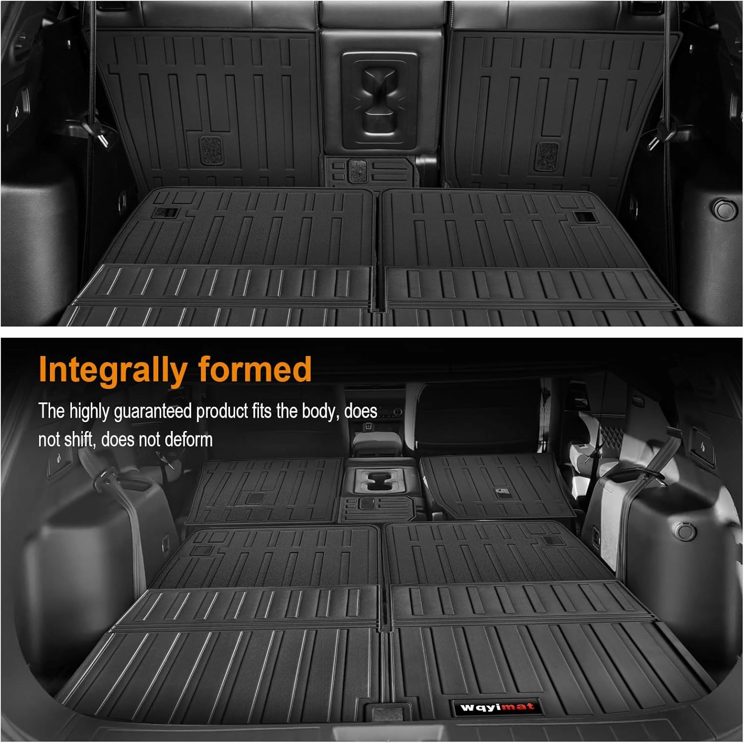 Custom Floor Mats 3Rows & Cargo Liner & 2nd and 3rd Backrest Mat Set for Mitsubishi Outlander 2022 2023 2024 2025 Accessories All Weather TPE Protection Mat(not for PHEV & Sport Models)