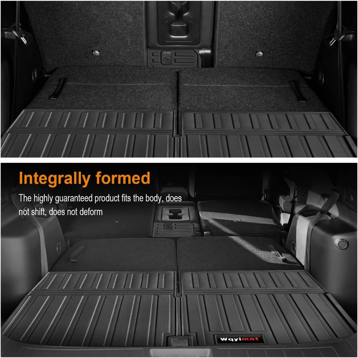 Custom for 2022-2024 2025 Mitsubishi Outlander Floor Mats 3Row and Trunk Cargo Liner All Weather TPE Rubber Mat (not for PHEV or Sport Models) (Floor Mats 3 Row Cargo Liner