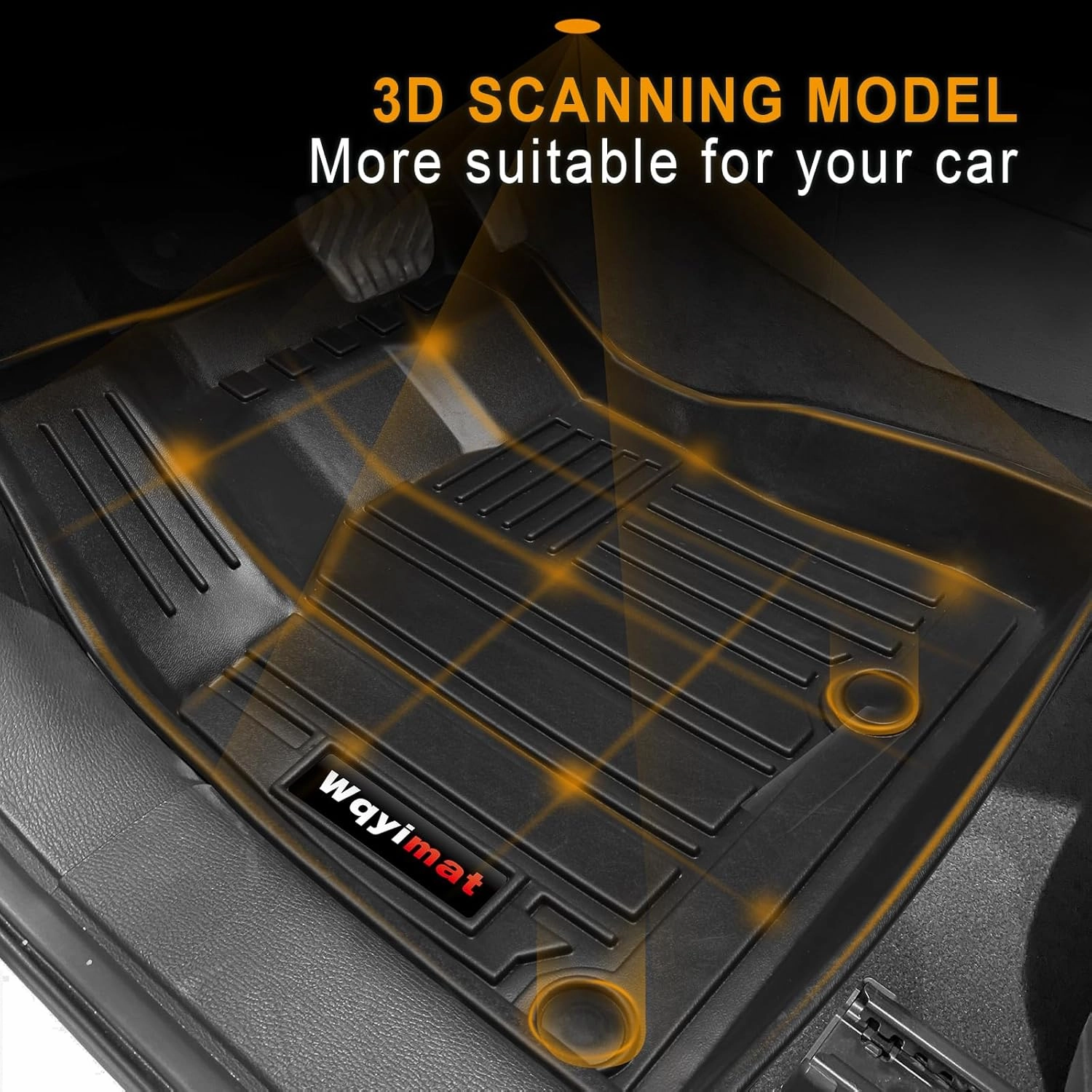 Custom for 2022-2024 2025 Mitsubishi Outlander Floor Mats 3Row and Trunk Cargo Liner All Weather TPE Rubber Mat (not for PHEV or Sport Models) (Floor Mats 3 Row Cargo Liner