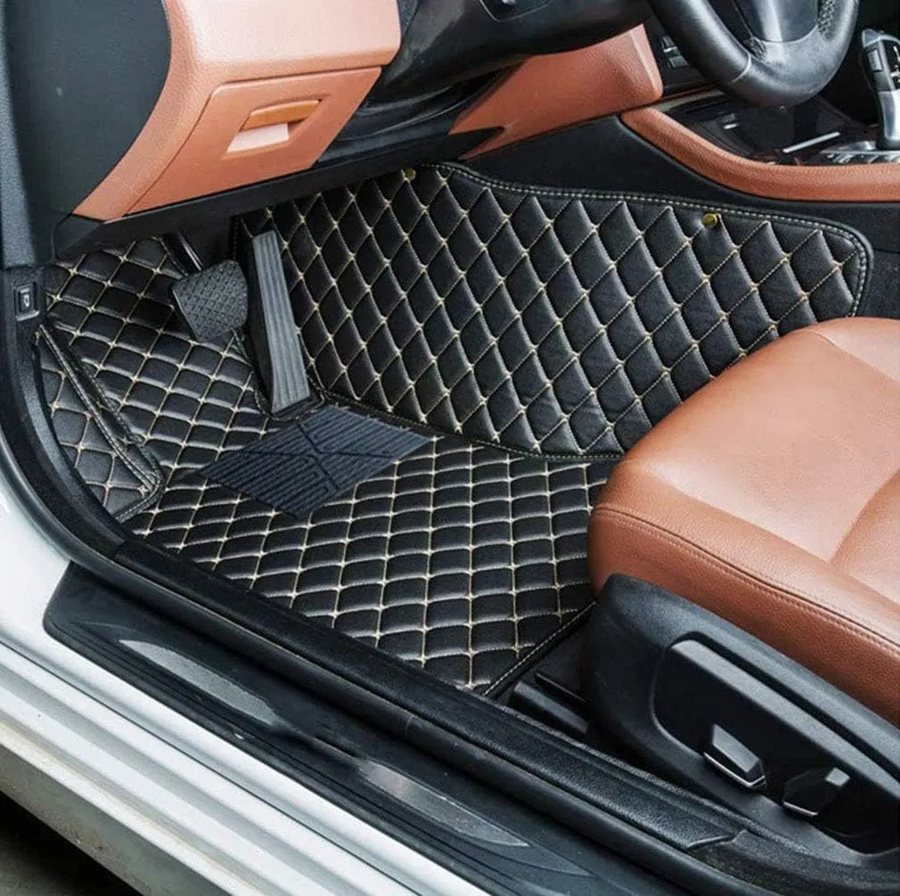 Customized Car Mats are Suitable for Déesse DS 7 / 2018-2020 Year Waterproof Lining Full Set of Environmentally Friendly Flooring (Blue,DS 7 / 2018 Year)