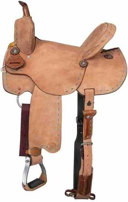 D&L SADDLERY Western Barrel Racing Wooden Tree Horse Saddles Handmade Leather Comfort for Horses Trail Equestrian Tooled Carved Horse Saddle Riding Size: 10-18 inches Seat, ER16