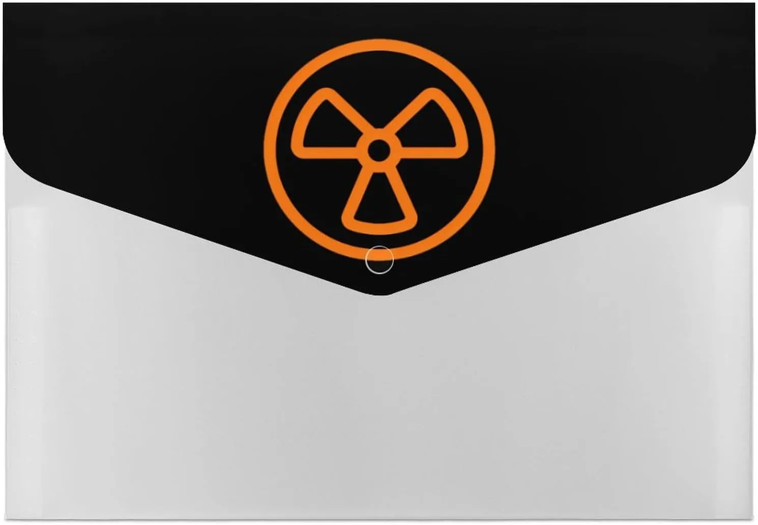 Dangerous Nuclear Radiation Accordion File Organizer with 6 Pockets A4 Letter Size Paper Document Folder Bag