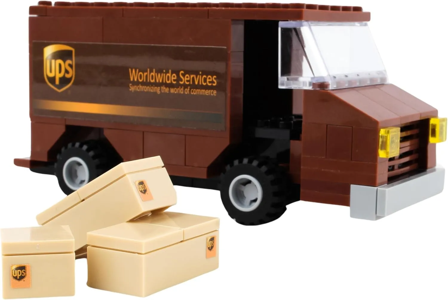 Daron UPS Package Car Construction Toy BL99977, Brown