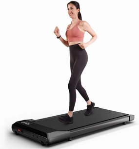 DeerRun 2025 Upgrade Walking Pad, Smart Under Desk Treadmill for Home Office, No-Assembly Treadmills with APP and Remote Control, LED Display, 2.5 HP Quiet Walking Jogging Machine, 300 lbs Capacity