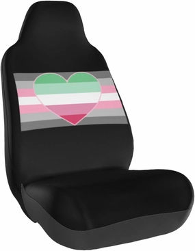 Demigirl Abro-Pride Flag LGBTQ Ultimate Comfort Upgrade Car Chair Cover Drive Style Comfort
