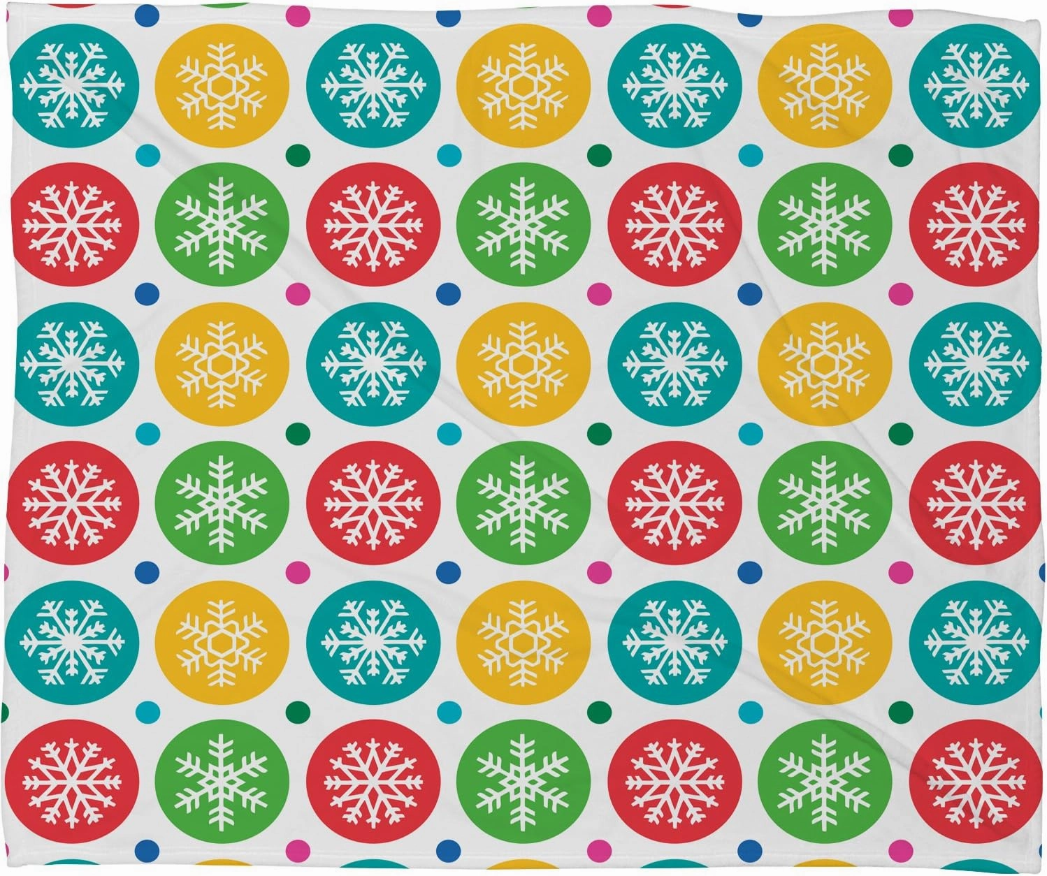 Deny Designs Andi Bird Sierra Snowflakes Fleece Throw Blanket, 50 x 60