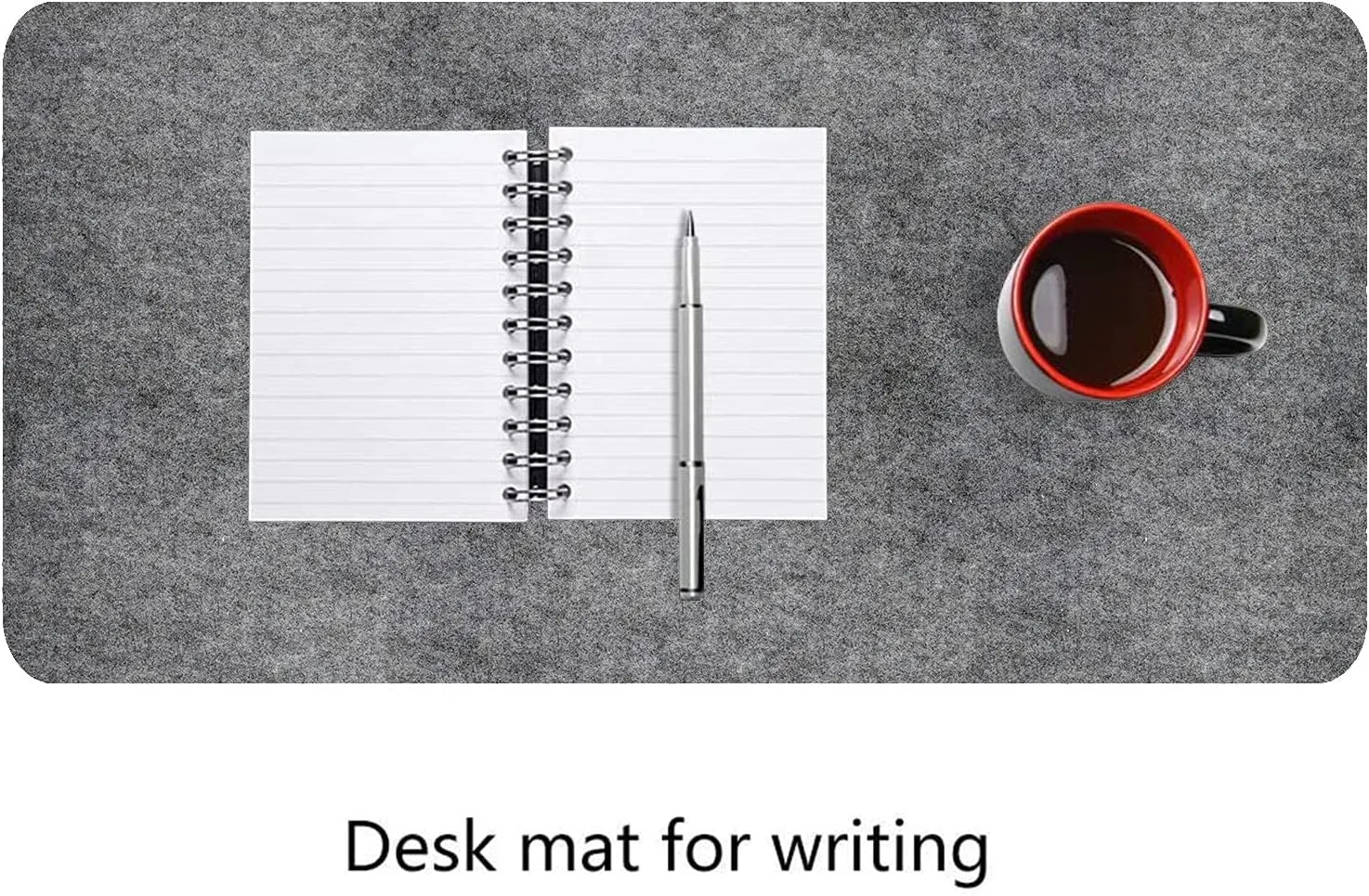 Desk Pad, Desktop Protector, Non-Slip 0.12 Inch Thick Large Gaming Mouse Pad, Felt Desk Mat, Writing Mat for Office and Home (31.3" x 15.7", Gray)