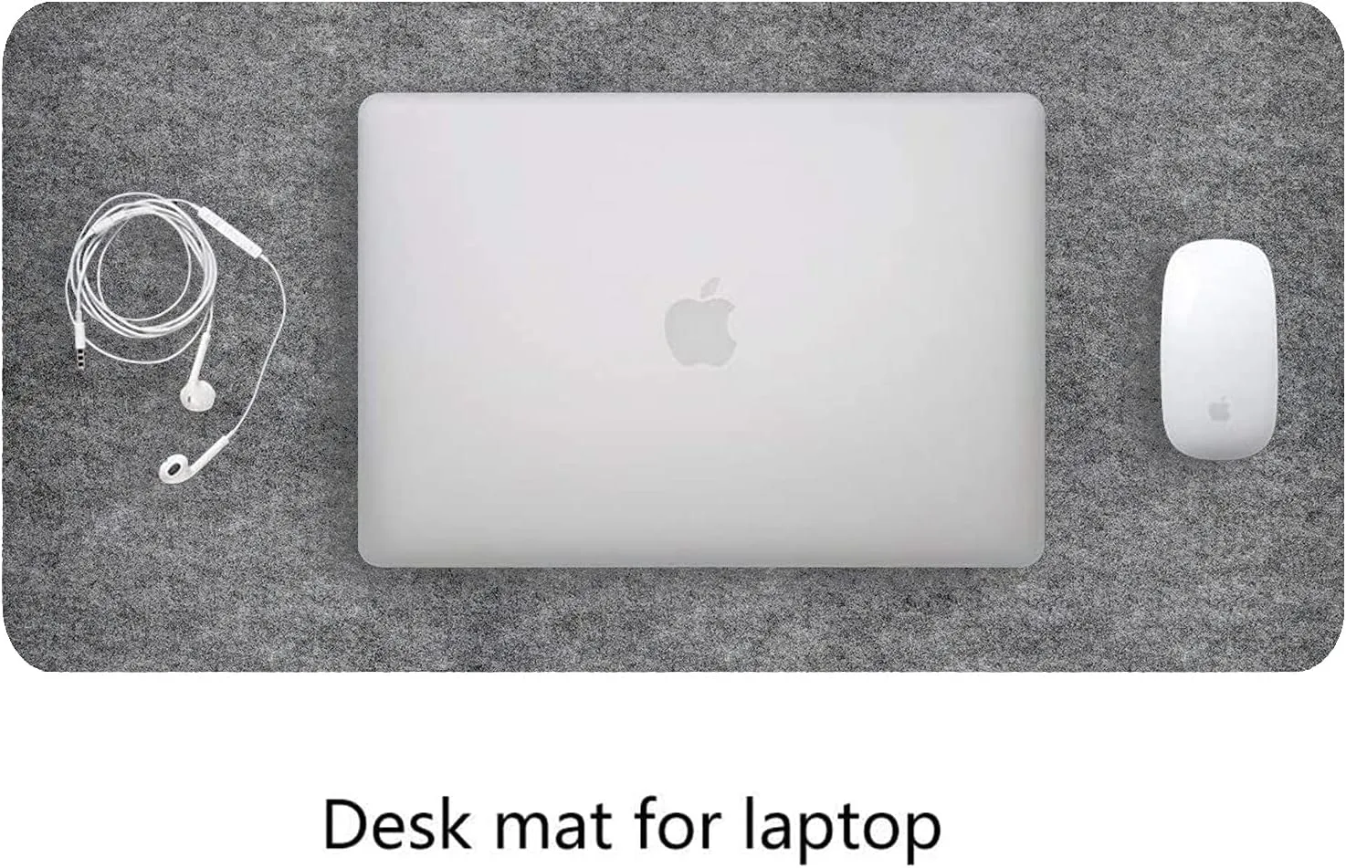 Desk Pad, Desktop Protector, Non-Slip 0.12 Inch Thick Large Gaming Mouse Pad, Felt Desk Mat, Writing Mat for Office and Home (31.3" x 15.7", Gray)