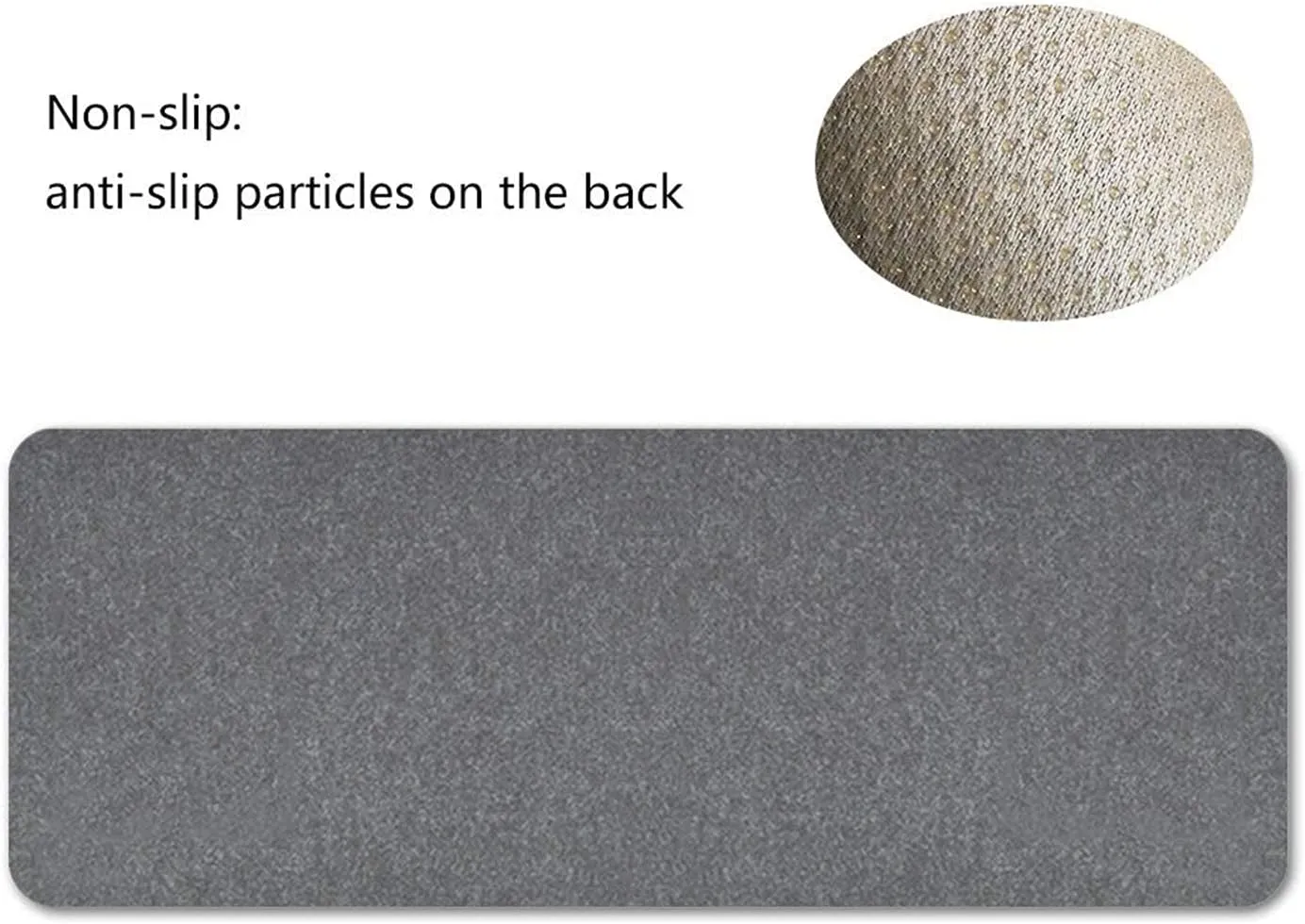 Desk Pad, Desktop Protector, Non-Slip 0.12 Inch Thick Large Gaming Mouse Pad, Felt Desk Mat, Writing Mat for Office and Home (31.3" x 15.7", Gray)