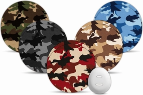 Dexcom G7 Over Patches, Amolyfe 10-Pack Dexcom Stelo Overpatches, Bump-Proof with Hard Cap, Waterproof, Breathable, Medical Adhesive, 10-14 Days CGM Protection (Pink Camo)