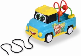 Dickie Toys ABC - Toy Car Fynn Fruit (25 cm) - Pull Toy with Motor Skills Bow, Horn and Cord, Baby Toy from 1 Year (12 Months)