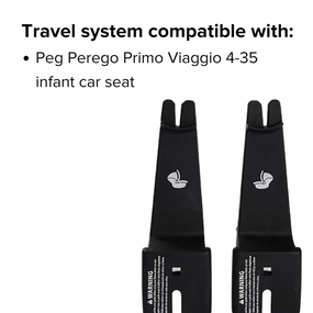 Diono Quantum Car Seat Adapter, Compatible with Peg Perego Infant Baby Car Seats, Durable, Attachment for Travel System (Pack of 2)