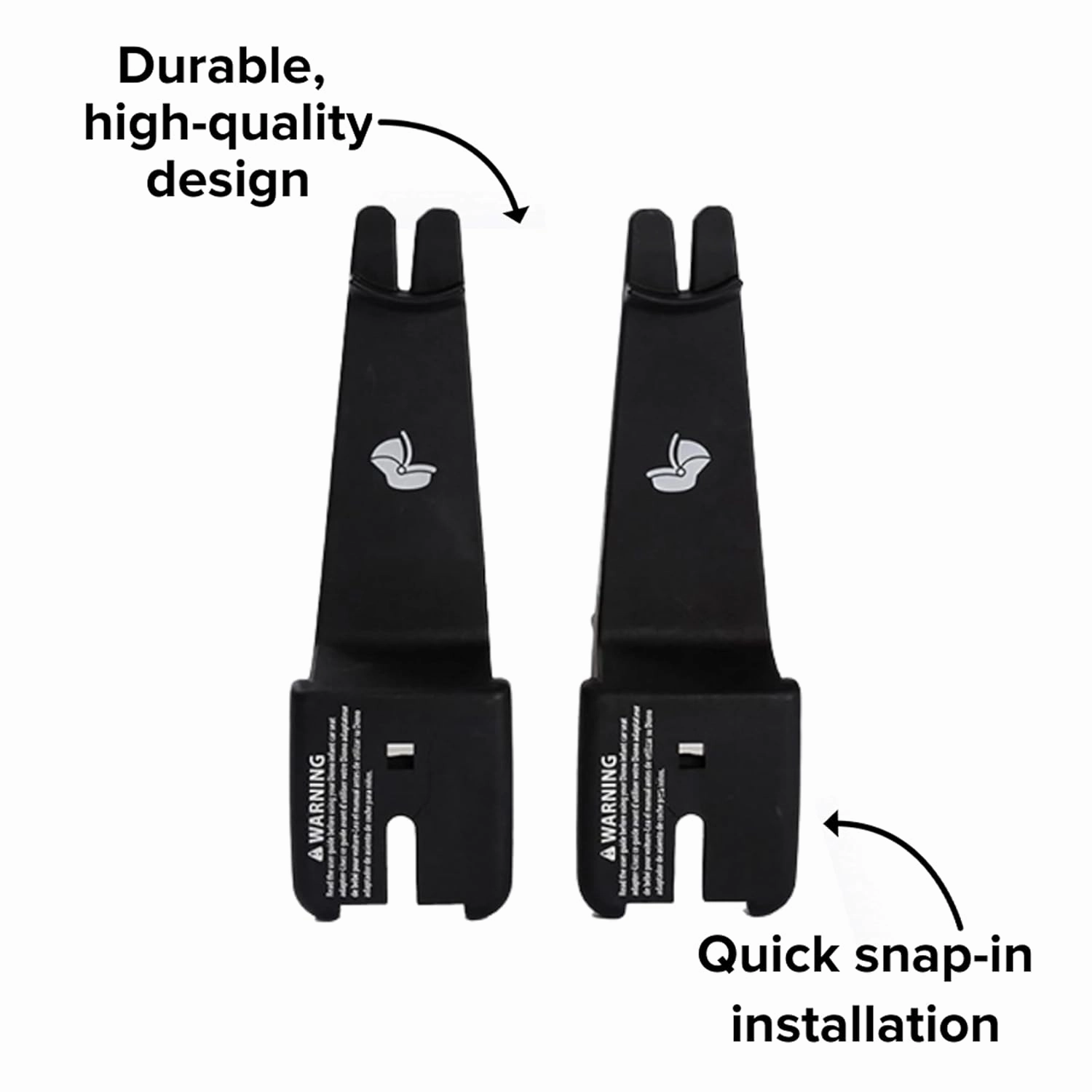 Diono Quantum Car Seat Adapter, Compatible with Peg Perego Infant Baby Car Seats, Durable, Attachment for Travel System (Pack of 2)