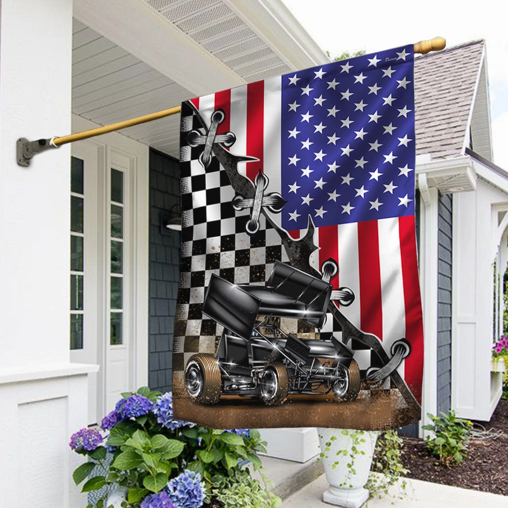Dirt Racing Flag Sprint Car Racing Flag TRL1112F