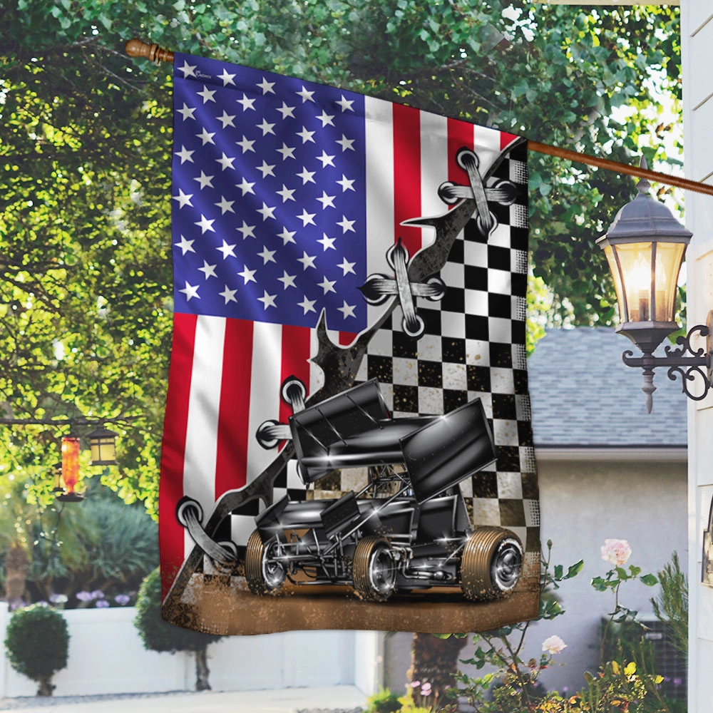 Dirt Racing Flag Sprint Car Racing Flag TRL1112F