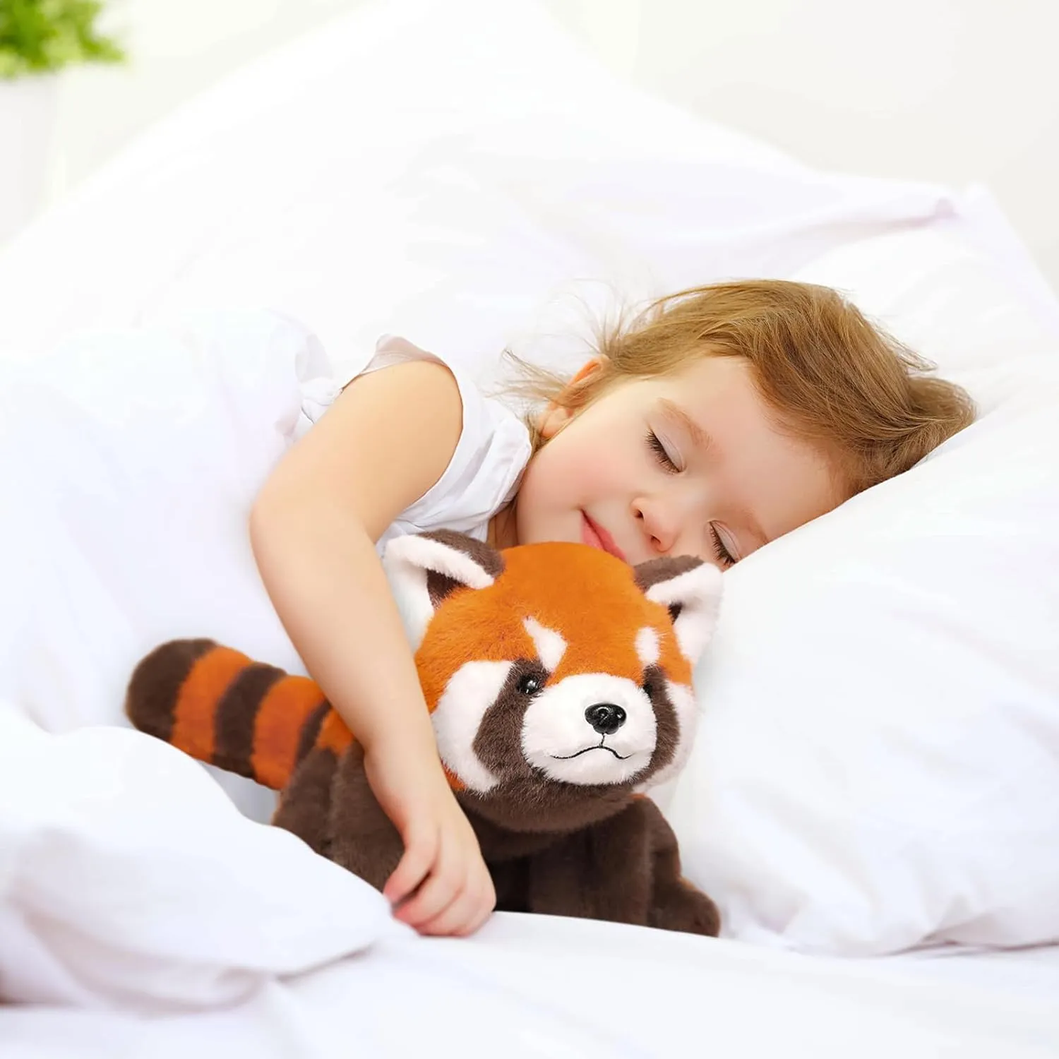 Ditucu Weighted Stuffed Animal 1.8 lbs Red Panda Plush Toys Cute Soft Plushies Gifts for Kids 25 inch