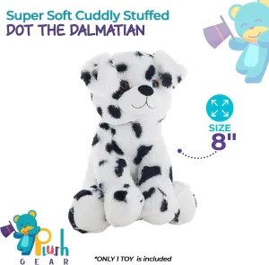 Dot The Dalmatian 8 inch Plush Toy Soft Stuffed Animal Puppy Dog Cuddly Kids Gift Toddler Baby Shower Present Collectible Adorable Puppy Toy for Boys Girls Birthday