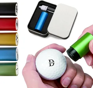 Drawelry Custom Golf Ball Stamp - Personalized Golf Ball Marker Stamper with Logo Monogram Reusable Waterproof Golfing Accessories Gifts for Men Golfers Dad Husband Boyfriend