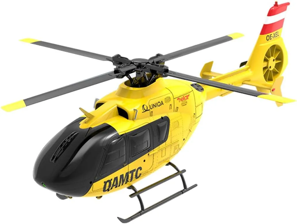 EC-135 F06 RC Helicopter, 1/36 2.4G 6CH Remote Control Military Helicopter for Adults, DD 6G/3D Brushless Aerobatic RC Aircraft Model Aileronless, RC Flying Airplane Machines-RTF, Type 3