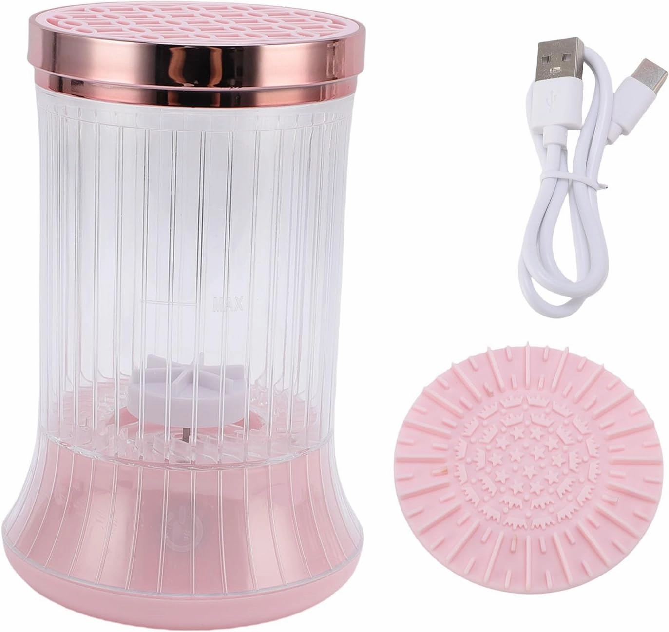 Electric Makeup Brush Cleaner, Portable Powerful 7000RPM Cosmetic Brush Machine, 1200mAh Large Capacity Automatic Makeup Brush Washer for All Brush, USB Type C Charging