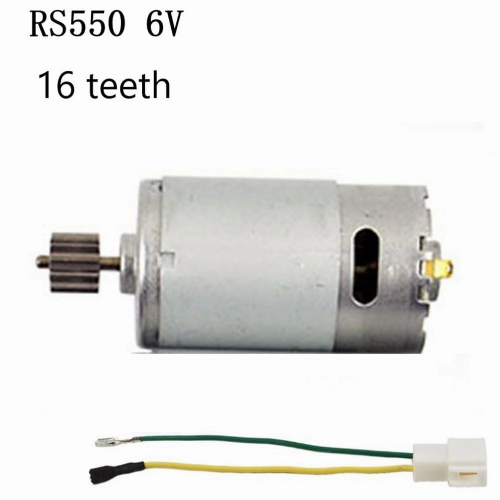 Electric Toy Car Motor RS550 RS570 16000RPM 35000RPM 16 Teeth Children's Motorcycle 6V 12V Electric Tool - (Type: A, Speed(RPM): RS570-16 teeth-12V)