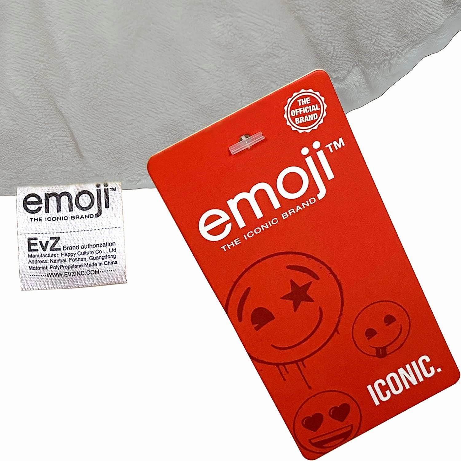 Emoji Alien Face Emoticon Cushion Stuffed Plush Soft Pillow, Official Certified, EvZ 31cm Gray