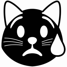 Emoji Crying Cat FREE DXF Files for CNC