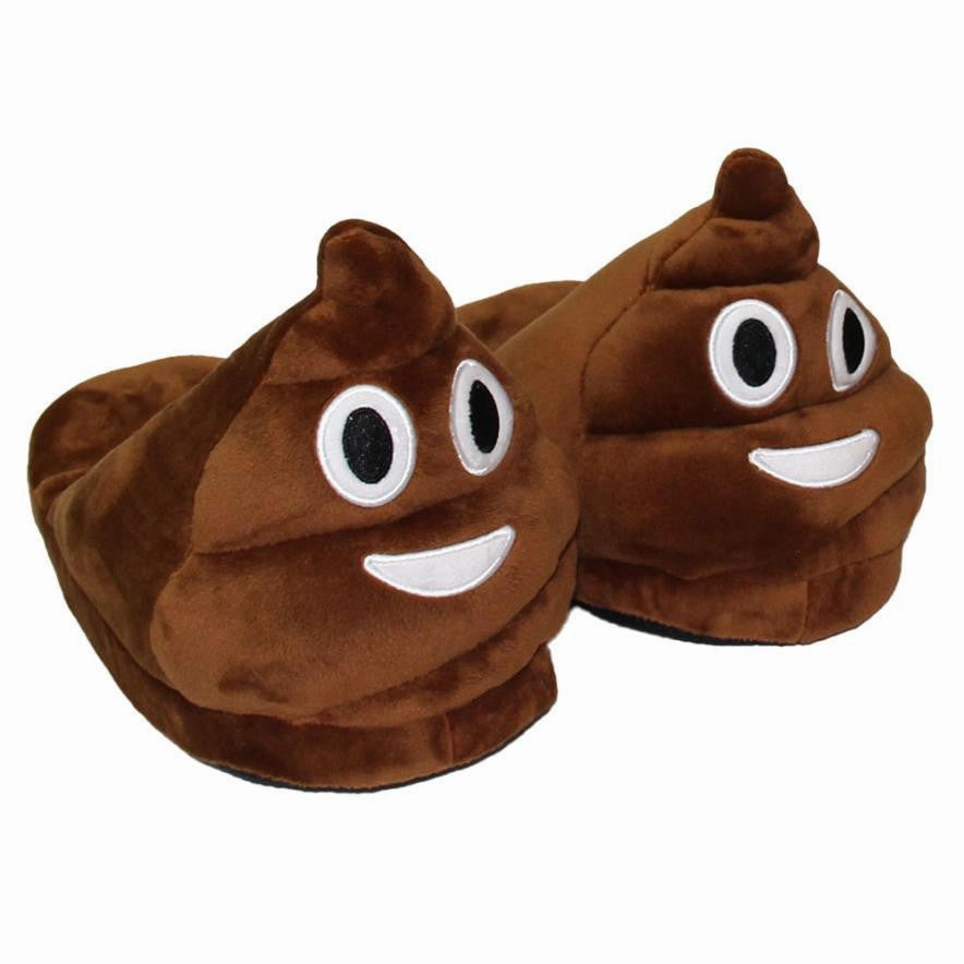 Emoji Shoes Yellow Cotton Plush Emoji Slippers Creative Funny Home Soft Shoes