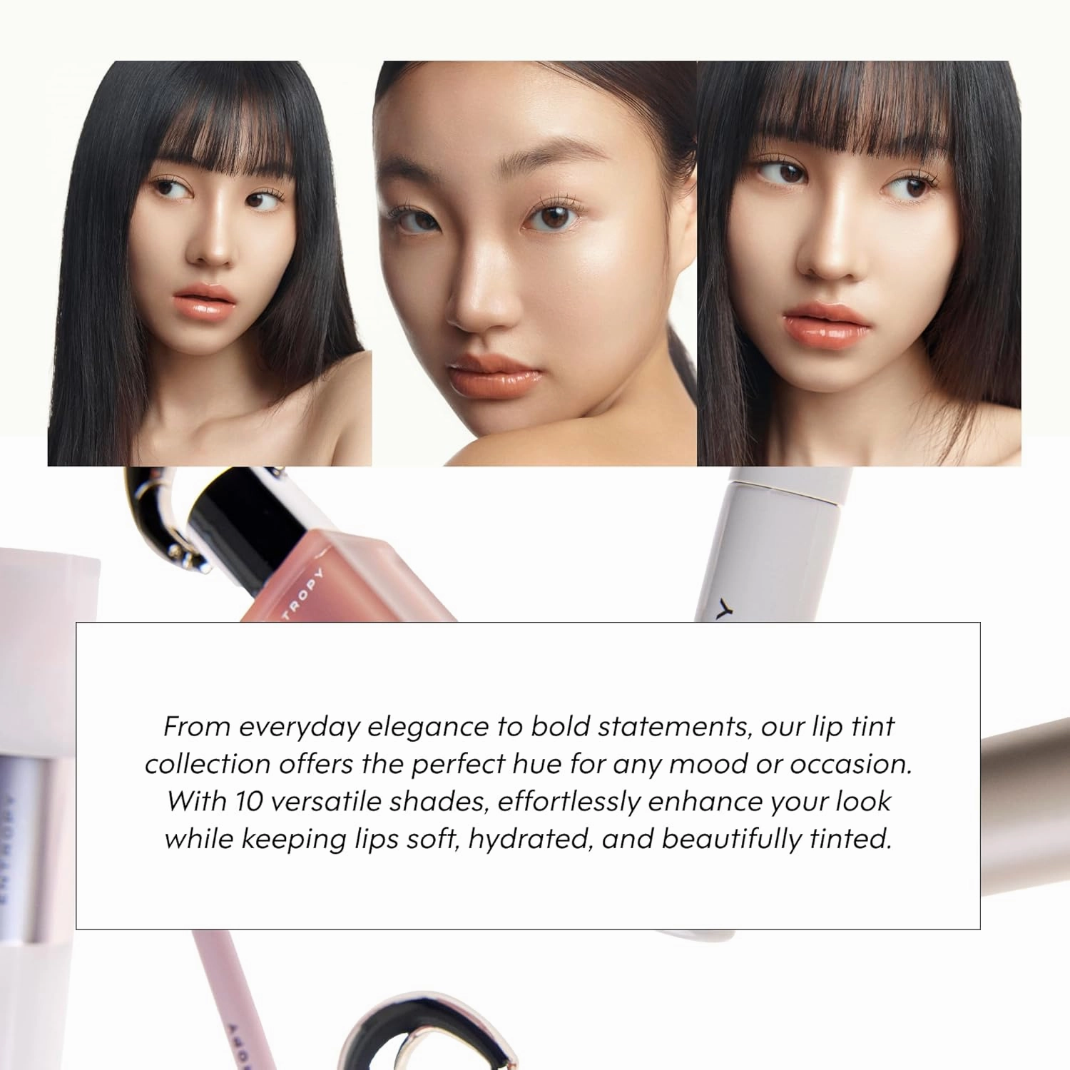 ENTROPY Makeup 2-in-1 Charm Shiny Glowy Lip & Cheek Gloss Tint Keychain, High Pigment Glossy Lip Color & Plumping Gloss, C10 Taaffeite Charm