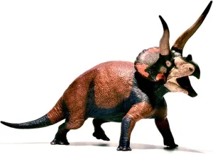 Eofauna 135 Triceratops Figure Realistic Ceratopsidae Dinosaur PVC Collector Toys Animal Model Decoration Gift for Adult (Dominant)