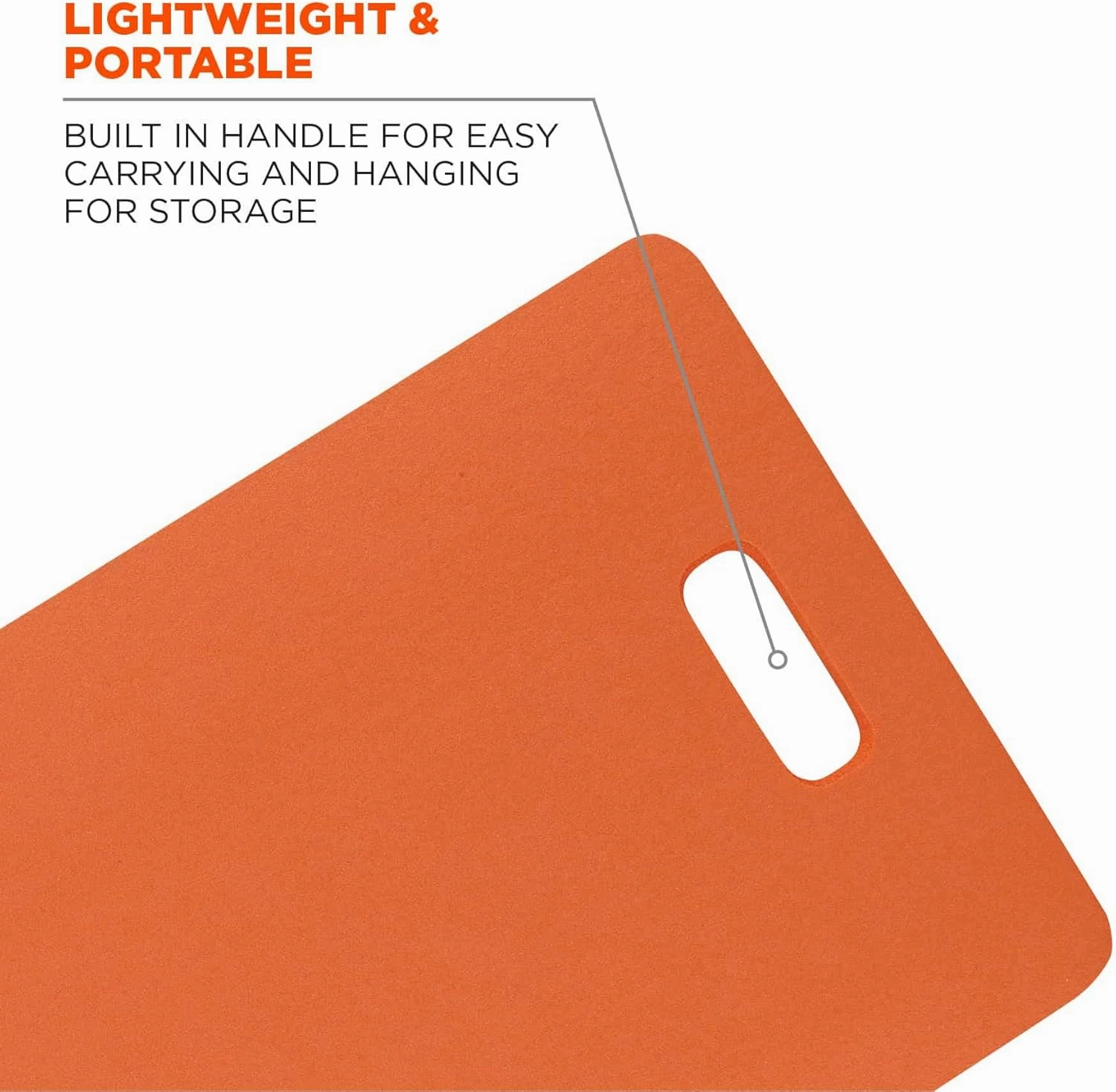 Ergodyne ProFlex 380 Kneeling Pad, Foam Knee Cushion, Water Resistant Kneeling Mat, 14" x 21" x 1", Orange, Standard