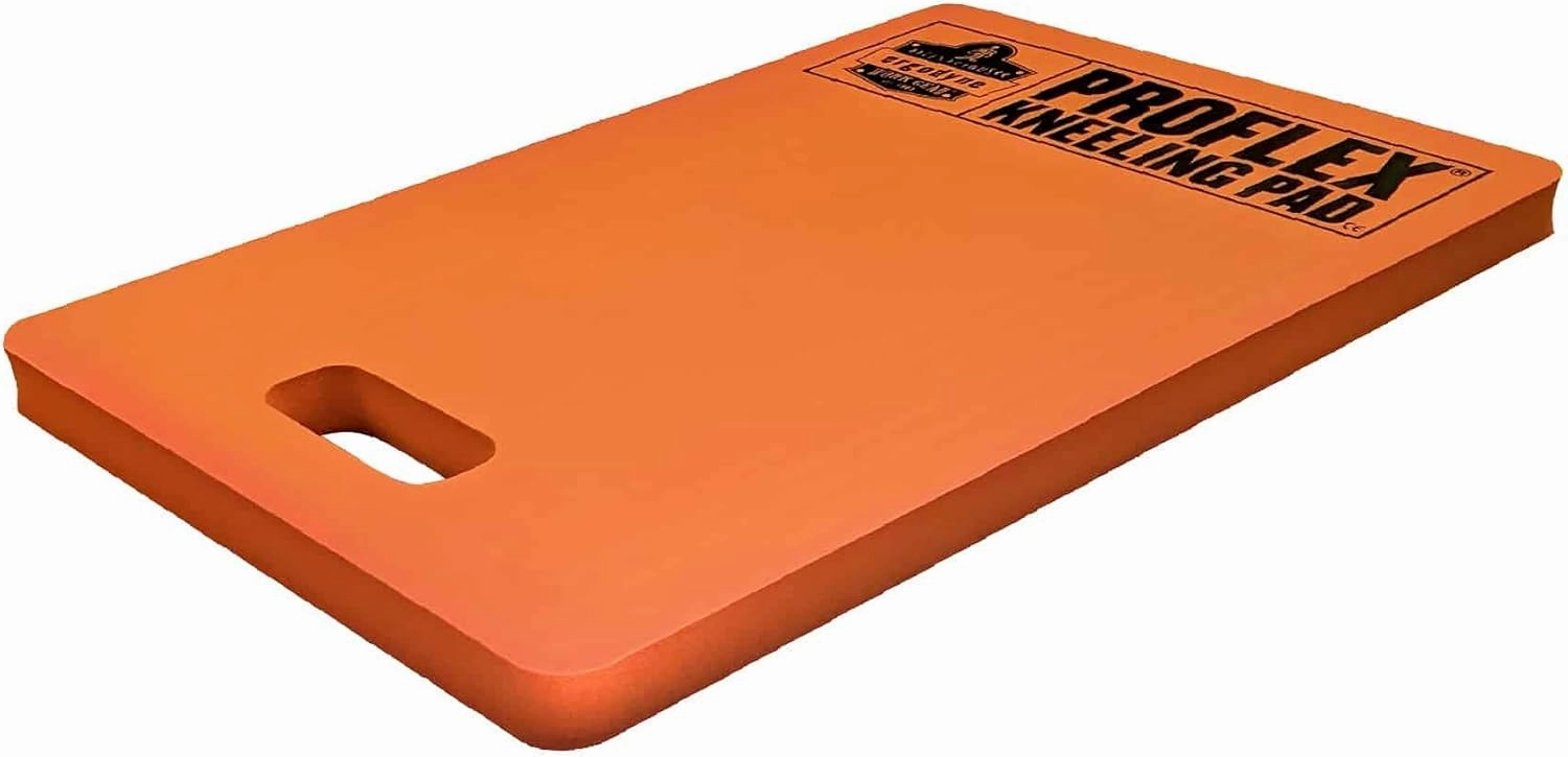 Ergodyne ProFlex 380 Kneeling Pad, Foam Knee Cushion, Water Resistant Kneeling Mat, 14" x 21" x 1", Orange, Standard