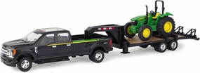 ERTL Ford F350 Pickup and Tractor Toy Set - 1:32 Scale - Includes John Deere Tractor Toy, Ford F350 Pickup Truck Toy and Gooseneck Trailer - 17.25 x 3.2 x 4.5 inches - Ages 3 Years and Up