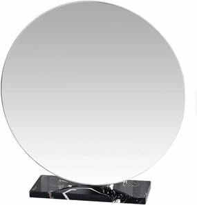 Espejo Makeup Mirror Desktop Beauty Makeup Simple Dresser Mirror Large Desktop Mirror Modern High-Definition Mirror Dormitory Bedroom Makeup Mirror(Black,Large)