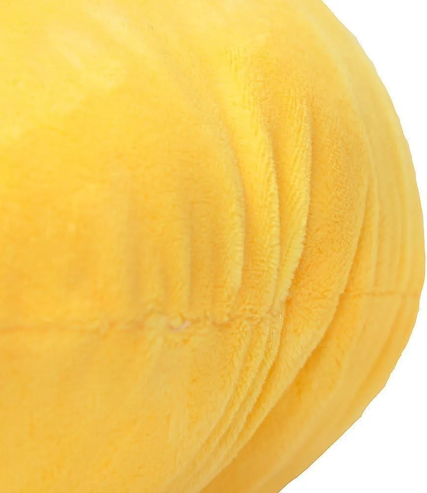 EvZ Emoji Confused Face Emoticon Cushion Stuffed Plush Soft Pillow, Official Certified, 32cm Yellow